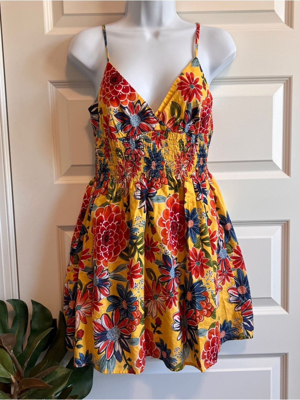 XHILARATION Mini Sundress Smocked Size Medium